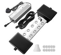 Ultrasonic Fogger 10 Head Ultrasonic Mist Maker, 7000ml/h 350W Mist Maker Fogger with Buoy Halloween Decoration IP67 Waterproof Power Supply for Pond Garden Lawn Rockery Greenhouse (10 Head)