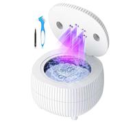 Ultrasonic Holder Cleaner, 45KHz 25W Dental Cleaning Pad for Dentures, Mouthguard, Aligner, Night Protection, Braces, Ring and Jewelry, 200ml Portable