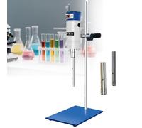 Ultrasonic Homogenizer Sonicator Processor Mixer - 2 Work Heads, 30-130L Capacity, 300-18000rpm Speed Range for Biology, Optics, Jewelry Applications