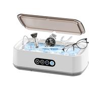 Ultrasonic Jewellery Cleaner,650ml 49KHz Professional Sonic Cleaner Machine with 3 Timer Setting One-Touch Operation for Coins Rings Glasses Jewelry Necklace