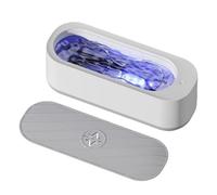 Ultrasonic Jewellery Cleaner Machine for Glasses 300ml Portable 360° Deep Cleaning Compact One-Touch Operation Sonic Cleaner for Ring Earrings Necklace Silver Eyeglass Watches Denture Razor Head