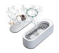 Ultrasonic Jewelry Cleaner 46KHz Deep Cleaning Energy-Saving Design Multi-Purpose Use for Jewelry Eyeglasses Watches Non-Stop Cleaning Compact Safe for Home Travel