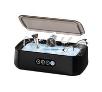 Ultrasonic Jewelry Cleaner,50KHz Ultrasonic Jewelry,Glasses,Rings,Watch Bands Cleaner,3 Modes with Digital Timer,22oz(650ML),304 Stainless Steel Water Tank,Black