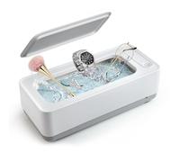 Ultrasonic Jewelry Cleaner - Protable Professional Ultrasonic Cleaner Machine for Jewelry, Ring, Silver, Retainer, Eyeglass, Watches, Coins (White)