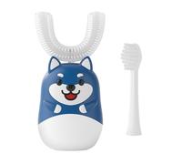 Ultrasonic Kid's U-Shaped Electric Toothbrush, 360° Mouth Cleansing, Hands free Gums Protection, IPX7 Waterproof, Three Cleaning Modes, with 2 Brush Head, Full Mouth Cleaning for Children 3-12 Years