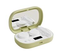 Ultrasonic Lens Cleaner Machine,Ultrasonic Fast Soft Lenses Cleaning Tool - 5 Modes Intelligent Display Solution Soak Case Cleaner for Daily Use Travel Sharing