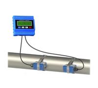 Ultrasonic Liquid Flowmeter With External Clip Type TS-2 TM-1 TL-1 Sensor Wall-mounted Liquid Water Pipeline Flow Meter High Sensitivity, Low Error(Host plus TL-1)