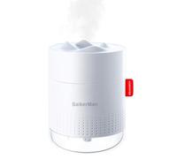 Ultrasonic Mini Humidifier - 500ml Mist Humidifier with Night Light, USB Desktop, Ideal for Babies, Plants, Bedrooms & Offices (White)