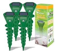 Ultrasonic Mole Repellent Outdoor for Lawn, Garden and Yard, 4 Pack Green