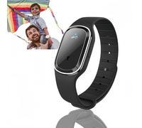 Ultrasonic Mosquito Repellent Bracelet,Electronic Mosquito Repeller Watch,Rechargeable Mosquito Repellent Watch,Moskito Pro Bracelet,Mosquito Repellent Bracelets(Black)