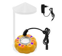 Ultrasonic Nebuliser, 12 LED Fog Machine, Ultrasonic Mist Machine, Mini Mist Machine, Pumpkin Shape Mist Generator, Aquarium Mist Machine for Water Fountains, Halloween, Ponds, Wigwams, Aquariums