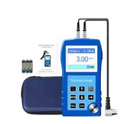 Ultrasonic Paint Thickness Gauge DR83S 0.9-300mm, 2.3" Color Display, 0.1mm Accuracy, Portable Thickness Gauge with Mass Storage & Calibration, Built-in 1000～9999m/s Sound Velocity for All Materials