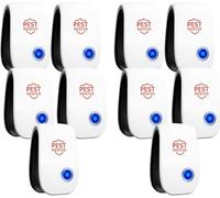 Ultrasonic Pest Repellent 10 Pack, Electronic Plug-in for Rodents, Mosquitoes, Cockroaches, Spiders, Ants, and More, Safe, Silent, Energy-Efficient, Ideal for Home, Office, and Warehouse