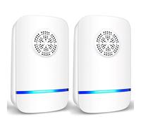 Ultrasonic Pest Repeller 2 Pack, Insect Control, Spider Repellent