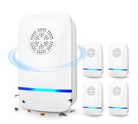 Ultrasonic Pest Repeller 2026 Upgrade, 6-Pack Indoor Plug-in Pest Control, Smart Ultrasonic Rodent & Insect Repellent for Mice, Roaches, Spiders, Safe for Children & Pets