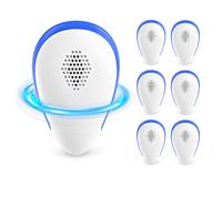Ultrasonic Pest Repeller Indoor, Plug in Pest Repellent Ultrasonic Device for Mice, Rodents, Spiders, Roaches and Bugs, Electronic Mouse Repellent for Home, Kitchen, Garage, Office, 6 Pack