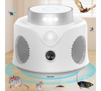 Ultrasonic Pest Repeller Indoor,Rodent Repellent Ultrasonic Plug in,Squirrel Mice/Rat Repellent Attic for House,Electronic Ultrasonic Mouse Repellent Devices,9 LED Strobe Lights 3 Model Switch