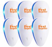 Ultrasonic Pest Repeller, Set Of 6-packs Electronic Plug In Repellent Indoor For Flea, Insects, Mosquitoes, Mice, Spiders, Ants, Rats, Roach