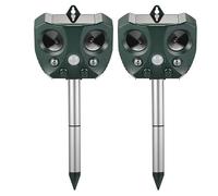 Ultrasonic Pest Repeller with Solar Panel and Infrared Sensor for Animal Deterrence