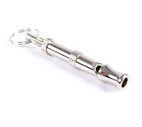 Ultrasonic Pet Dog Whistle Training Tool Adjustable Volume for Stop Barking Ideal for Dog Trainers Stainless Steel 5.3CM (As Shown)