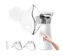 Ultrasonic Portable Nebuliser Machine for Adults & Kids, USB-C Rechargeable Quiet Nebuliser Under 30dB, Lightweight Handheld Nebuliser for Home, Travel & Daily Family Use
