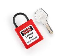 Ultrasonic Process Non-Conductive Padlock Keyed Alike with Master Keyed for Industrial Lockout-tagout Isolation 10Pcs(BD-UG71ND 10pcs KA)