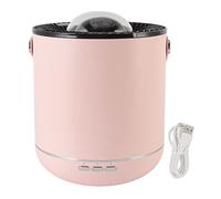 Ultrasonic Projector Lamp Humidifier 450ml 360° Dynamic Rotation Aromatherapy Essential Oil Diffuser with Soft Night Light for Home Office Bedroom (Pink)