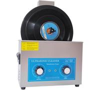 Ultrasonic Record Cleaner, 6.5l Ultrasonic Vinyl Disc Cleaner, 0-30 Minute Timer and Temperature Control, Dual Frequency Vibration Cleaning, for Metal, Glasses, Jewellery Etc