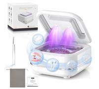 Ultrasonic Retainer Cleaner, 45kHz Dental Pod with UV, Dual Cleaning Modes