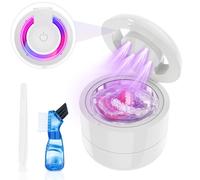 Ultrasonic Retainer Cleaner, 45kHz Retainer Cleaner Machine for Dentures, Nightguard Mouthguard Denture Cleaner, Aligner, Brace, Jewelry 2 Modes, 180ML Large
