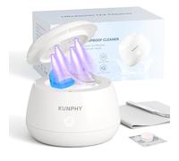 Ultrasonic Retainer Cleaner：KUNPHY 48kHz Ultrasonic Cleaner with Retainer Cleaning Tablets for Aligner, Nightguards, Sport Mouth Guards, Braces, Toothbrush Heads, Denture