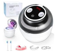 Ultrasonic Retainer Cleaner, LKEE 50kHz Retainer Cleaner Machine, U-V Light,4 Modes Ultrasonic Cleaner for DenturesNightguards, Sport Mouth Guards, Braces, Toothbrush Heads