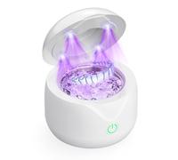 Ultrasonic Retainer Cleaner Machine 45kHz Portable Dental Cleaning Pod for Dental Retainer Mouth Guards Aligner Night Guard Braces Toothbrush Jewelry