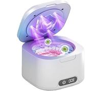 Ultrasonic Retainer Cleaner Machine, 49kHz Ultrasonic Dentures Cleaner for Retainer, Mouth Guard, Aligner, Toothbrush Head, 340ML Ultrasonic Cleaning Machine for All Dental Appliances