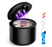 Ultrasonic Retainer Cleaner, Portable 45kHz U-V Ultrasonic Denture Cleaner, Dental Care Ultrasonic Tooth Cleaner, for Mouth Guard, Toothbrush Heads, Necklace(Clean Brush*1,Glue Bites&Hooks*2)