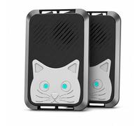 Ultrasonic Rodent Repellent for Car Engine High-Power Battery Powered Under Hood Mouse Repeller with Flashing Strobe Light, Keeps Rats and Mice Away from Vehicle, Automobile, Truck, Garage (2, C1)