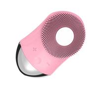 Ultrasonic Scrubber - Silicone Cleanser 11.6x7.1x3.1cm | Face Brush,Silicone Electric Face Scrubber with Heating & Vibration, Ultrasonic Skin Cleaner for Sensitive Women Daily Use, Travel, Gym, Spa