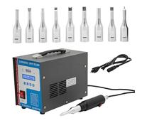 Ultrasonic Spot Welder with Microcomputer Control, Portable Plastic Welding Machine, 10 Replaceable Welding Heads for High-Frequency Welding Applications