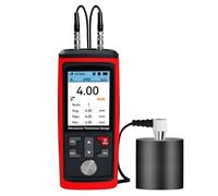 Ultrasonic Thickness Gauge Meter, Range 0.03 to 11.8 inch with High Precision Probe, Data Storage, Customizable Sound Velocities, Rechargeable Thickness Tester for Steel/Metals/Plastic/Glass/PVC/Pipes