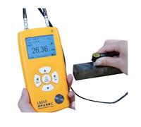 Ultrasonic Thickness Gauge Plastic Glass Ceramics Metal Steel Plate Stainless Pipe Wall Tester 0.8-350mm LS213 Accurate Readings(Micro-diameter Probe)