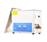 Ultrasonic Vinyl Record Cleaner, 6.5L Stainless Steel Disc/Disk Washer Machine Kit, 0-30 Minute Timer, for Objects, Including Jewelry, Glasses