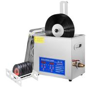Ultrasonic Vinyl Record Cleaner 6L, Auto-Rotating Machine for 7-12 Inch LPs, 8-Disc Simultaneous Wash, Digital Timer & Temp Control, LP Washer to Restore Sound