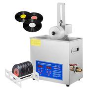 Ultrasonic Vinyl Record Cleaner, 6L Capacity Record Cleaner, Adjustable Temperature and Timing, 40kHz Frequency Deep Cleaning , Automatic Rotation to Professionally Clean and Protect Your Records