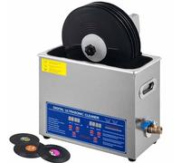 Ultrasonic Vinyl Record Cleaner Machine - 180W Power, Cleans 1-6 Records Simultaneously, Ideal for Home and Commercial Use