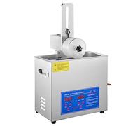 Ultrasonic Vinyl Record Cleaner Machine, 6L Deep Cleaning Washer with Heater & Timer, Includes 6Pcs One Time Use and Drying Rack Kit