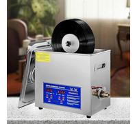 Ultrasonic Vinyl Record Cleaner with Degas, Adjustable Temperature, Automatic Rotation for 7inch/12inch Records