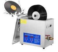 Ultrasonic Vinyl Record Cleaner with Digital Timer and Heater for Professional Music Collection Maintenance