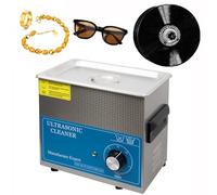 Ultrasonic Vinyl Records Cleaner, 120W Multifunctional Stainless Steel Inner Liner Disc/Disk Washer Machine, Timeable 0-20min, for Vinyl Records, Watches, Jewelry-3L