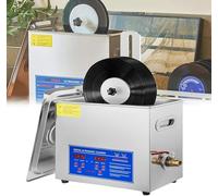 Ultrasonic Vinyl Records Cleaner, 40KHz 180W High-Efficiency System for Multiple Records, Includes Basket & Fine-mesh Ball for Deep Cleaning and Restoration