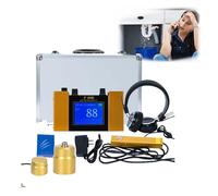 Ultrasonic Water Leak Detector, Underground Pipe Leak Finder with Adjustable Frequency 200Hz-3000Hz, LCD Display, Headphones, Complete Kit for Indoor Outdoor Use
